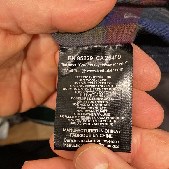 Ted Baker Mens Down Jacket - Picture 7 of 7